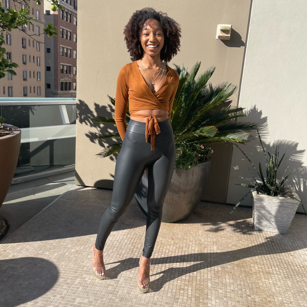 Amber Wrap Crop Top